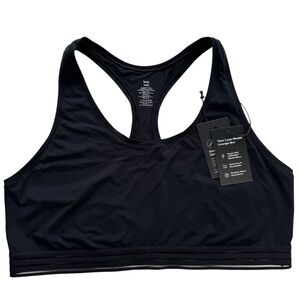 Knix Luxe Modal Lounge Bra Pull-Over Racerback Wireless 3XL Black